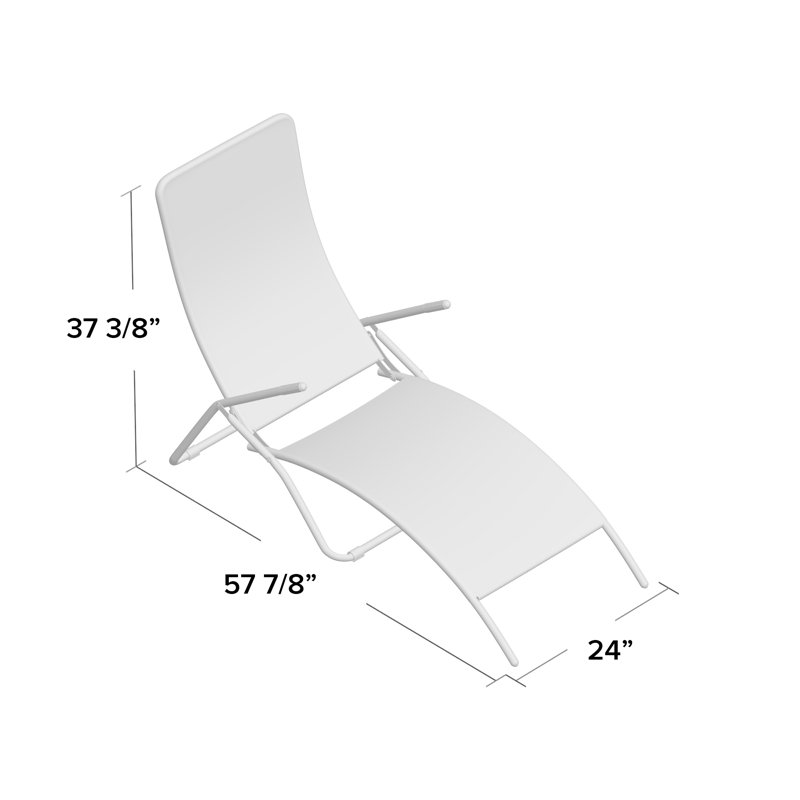Colleyville 24.4" Long Single chaise, Black