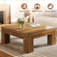 Table basse carrée rustique 39,37 po pour salon