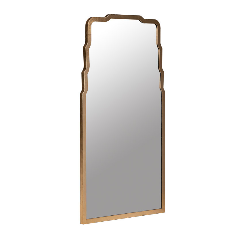 Landen Scalloped Mirror, Gold