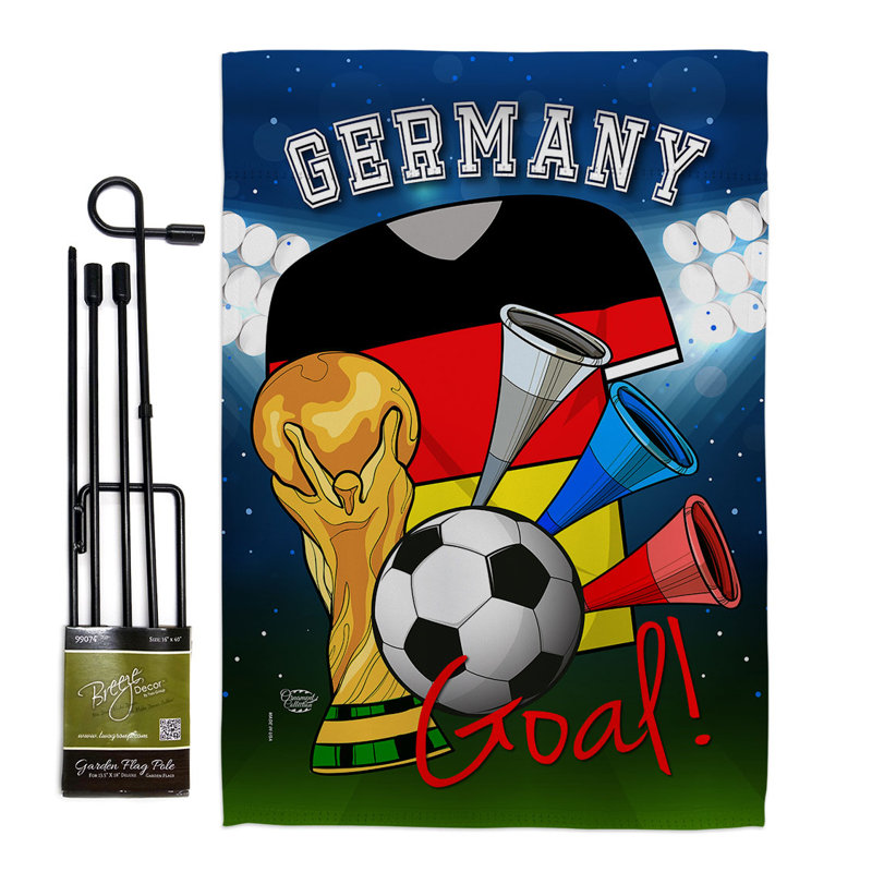 Ensemble de drapeaux 19 x 13 po en polyester Coupe du Monde