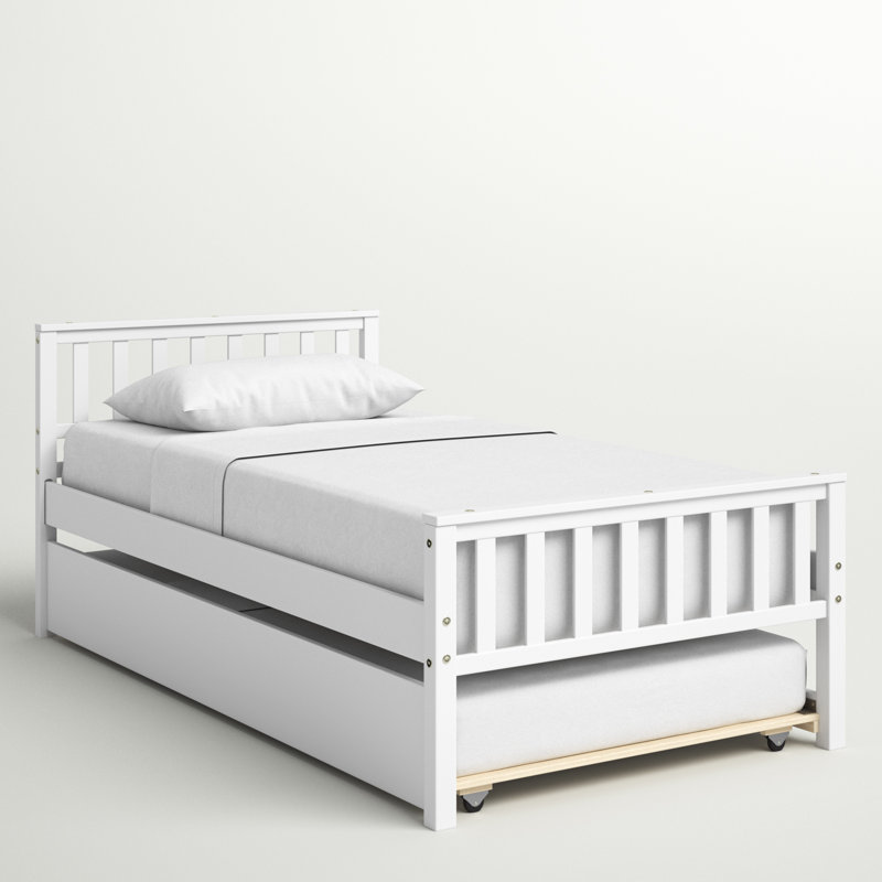 Boca Slat Bed, White