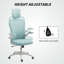 Mesh Office Chair with Headrest, 4D Lumbar Support, Light Green