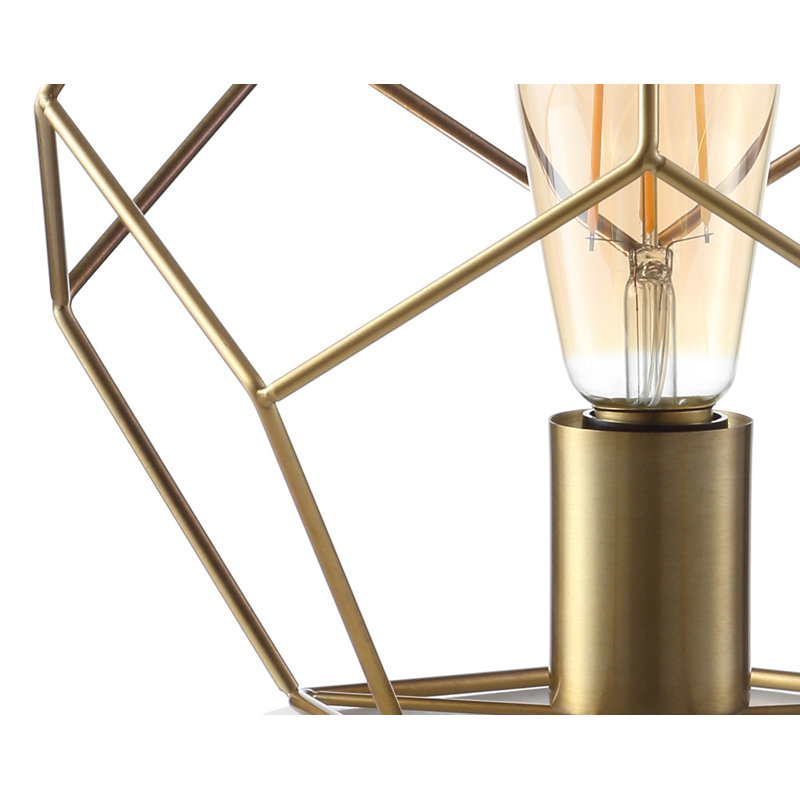 Lampe de table 10 "Kelleher, Doré / Blanc