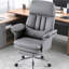 Fauteuil de direction ergonomique en similicuir avec repose-pieds et accoudoirs à double épaisseur-1945318120