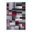 Tapis intérieur rouge et gris à motif géométrique de style moderne Abbie-May-1633706382