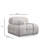 Modern 3-Seat Sofa, White, 114.2 x 37.4 x 29.5 inches | Durable Beech Wood & Chipboard Frame, Soft 100% Polyester Fabric | 28 DNS Soft Grey Foam & 24 DNS Feather Fill | Stylish Black Plastic Legs, Perfect for Living Room-1741178990