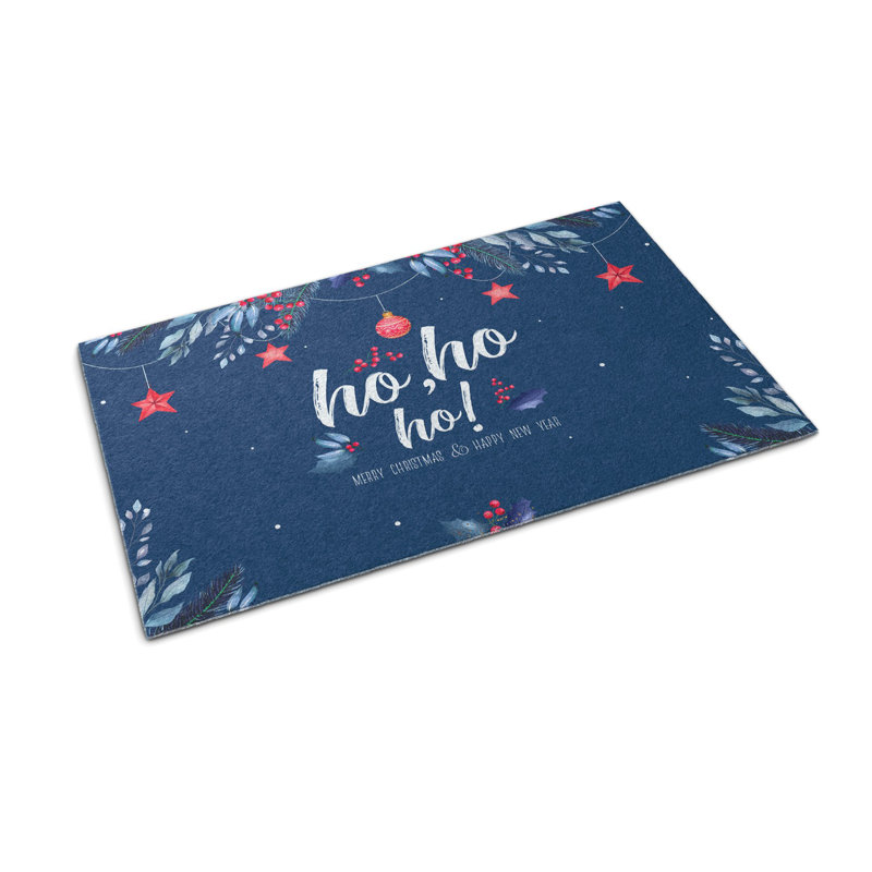 Santa Non-Slip Outdoor Door Mat, 60cm W x 90cm L