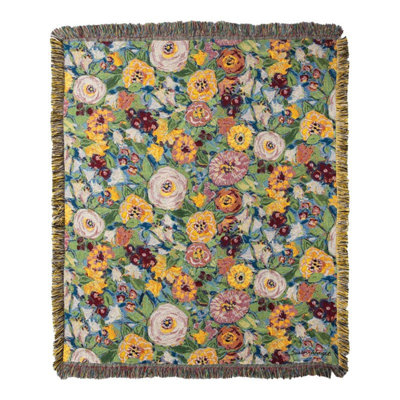 Jeté en coton tissé à la main 50 x 60 po