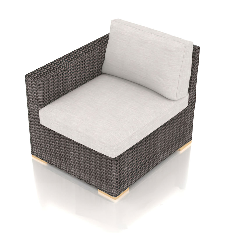 Chaise de terrasse avec coussins Sunbrella Marfik, Argent coulé Sunbrella®