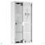 Armoire à pharmacie murale, armoire murale verrouillable avec 4 tablettes à niveaux, cadre en acier inoxydable et porte en verre, verrouillable avec 2 clés, argent, 12 po x 24 po