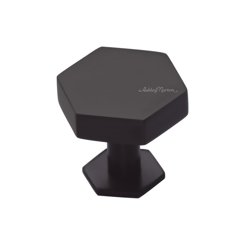 Hex Geometric Knob, Polished Chrome, 1 1/4"
