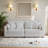 Maelina Upholstered Beige Corduroy Modular Sofa with Pillow Back and Solid Wood Legs-63604689
