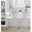 Ensemble de tabourets de bar réglables avec pivot à 360 degrés et confort en tissu-143990974-143546745