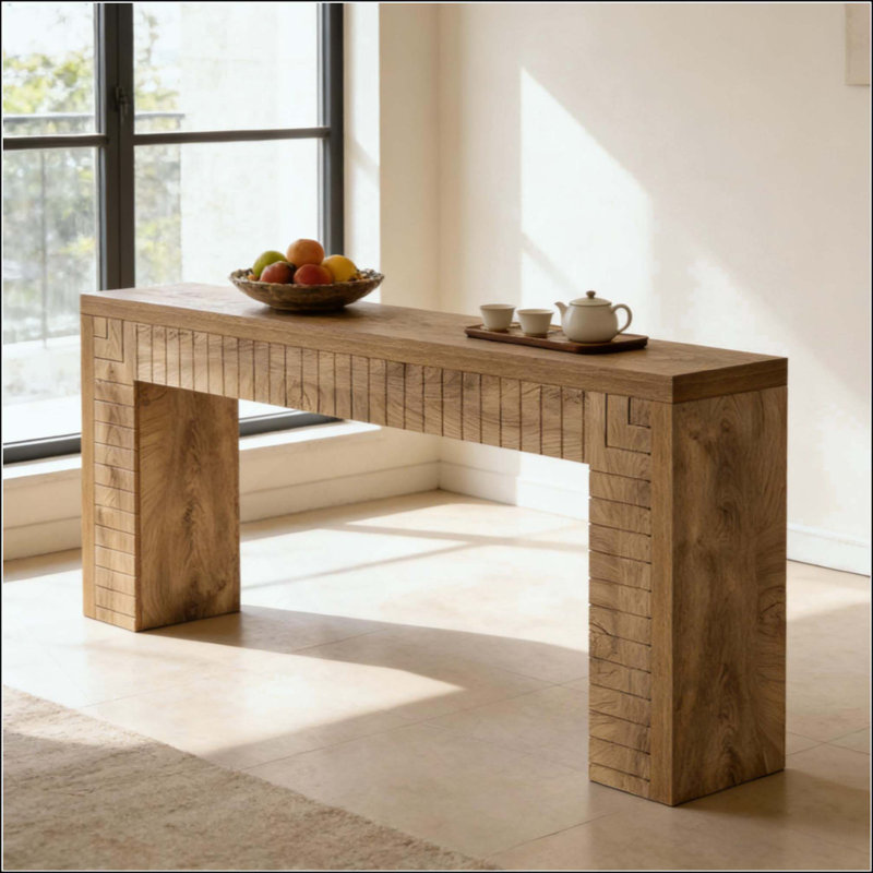 Console de style artistique, canapé, table d'appoint