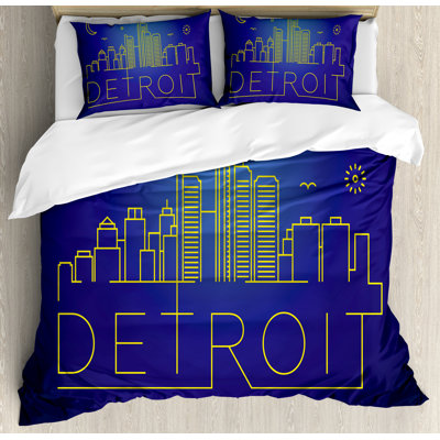 Detroit Modern & Contemporary Duvet Cover
