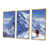 Toile avec cadre flottant or