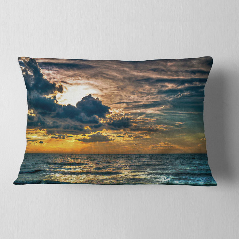 Coussin lombaire en soleil de mer