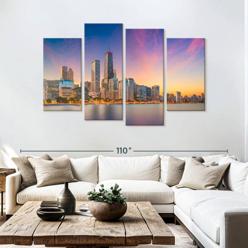 Nicci, Chicago, coucher de soleil, paysage urbain