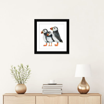« puffins », reproduction sur toile