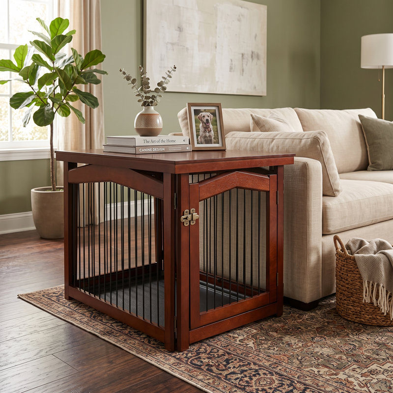 Navarra Multifunctional Pet & Crate, Medium (22.83" H x 99.61" W x 0.79" D) 