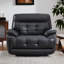 Fauteuil inclinable surdimensionné en similicuir de 48,43 po avec massage 8 points, chaleur lombaire, ports USB et Type-C-1790722346