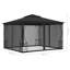 Mtsahovi 118" x 118" Steel Patio Gazebo-1973664229