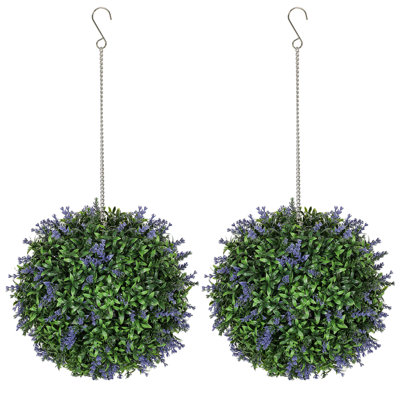 Stearne 27cm Faux Lavender Flower Plant in Freestanding