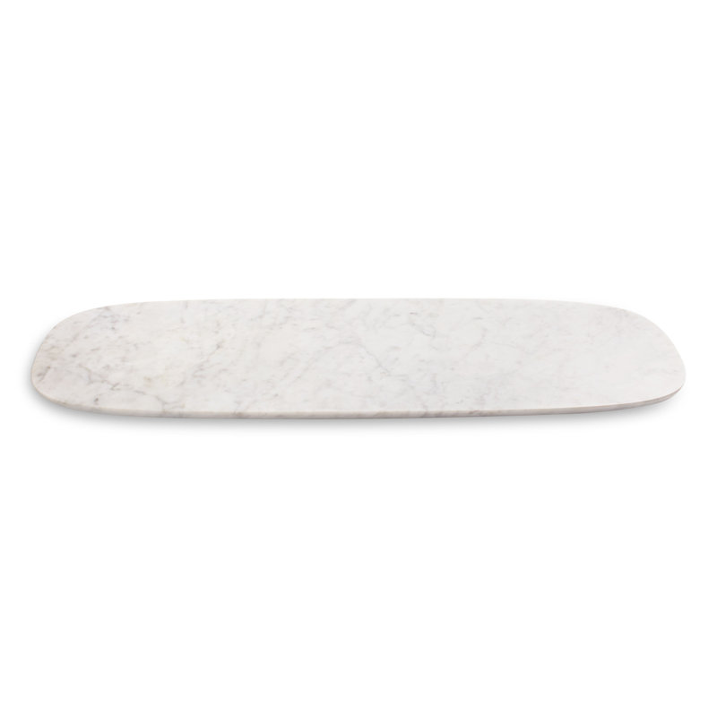 Delicious Marble Tray, 1" H x 26" W x 9" D, White Marble