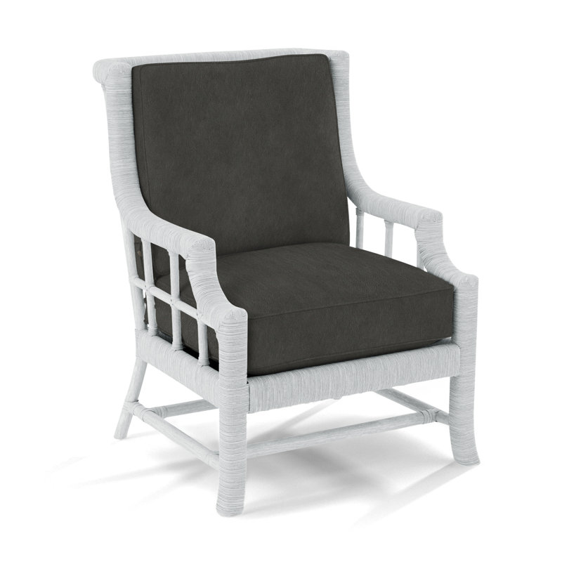 Lafayette Armchair, Frost White, White Performance Fabric; 0851-94