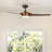 52" Smart Ceiling Fan with Dimmable LED Light and Remote Control-1519990392