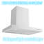 Hotte de cuisine murale 29,5 "700 CFM convertible en acier inoxydable