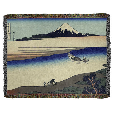 Katsushika Hokusai Hand Woven Throw Blanket