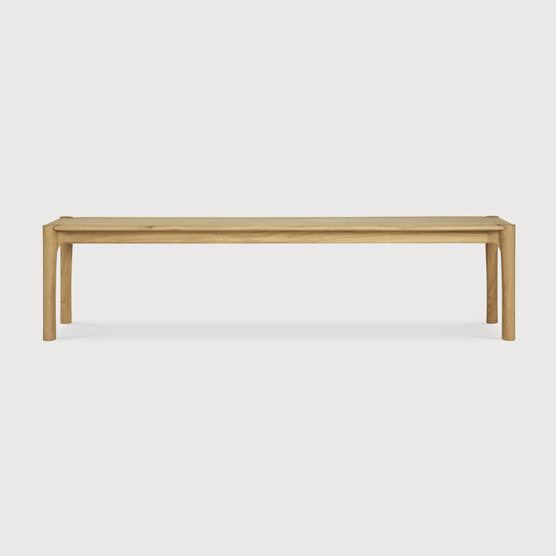 Pi Solid Wood Dining Bench, Oak, 18.5" H x 73.5" W x 14" D