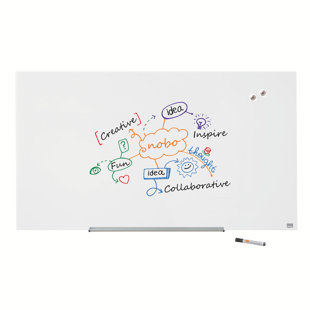 Wall Mounted Magnetic Glass Board