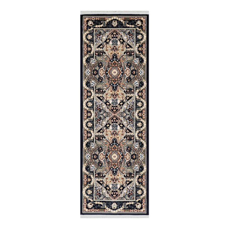 Eleanor Oriental Indoor Rug, Runner 2' x 6'1", Black