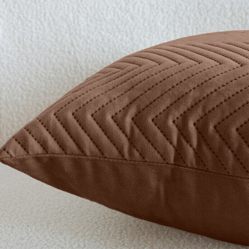 Square Cushion Cover, Coffee