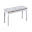 Ensemble de salle à manger en bois 6 pièces: table rectangulaire et 4 chaises rembourrées + banc, décoration en cristal-278050979-278050985-278050978