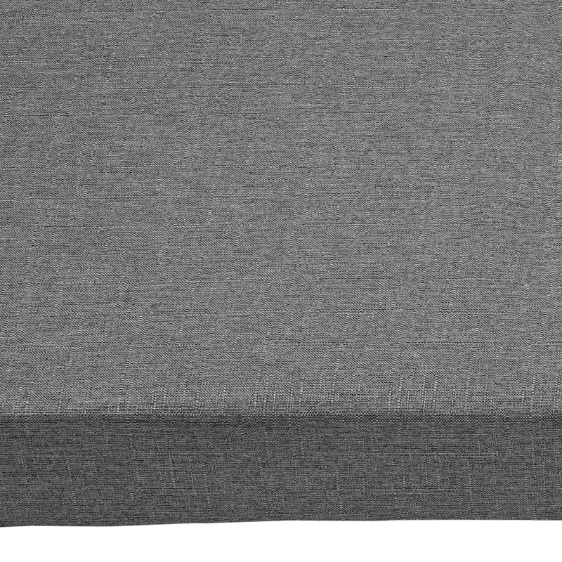 Outdoor Bench Seat Cushion, Dark Gray, 60" x 18"