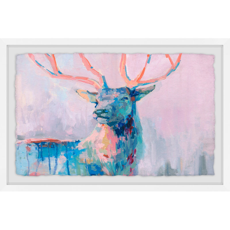 Majestic Deer - Single Picture Frame Painting, 61 cm H x 91 cm W x 4 cm D