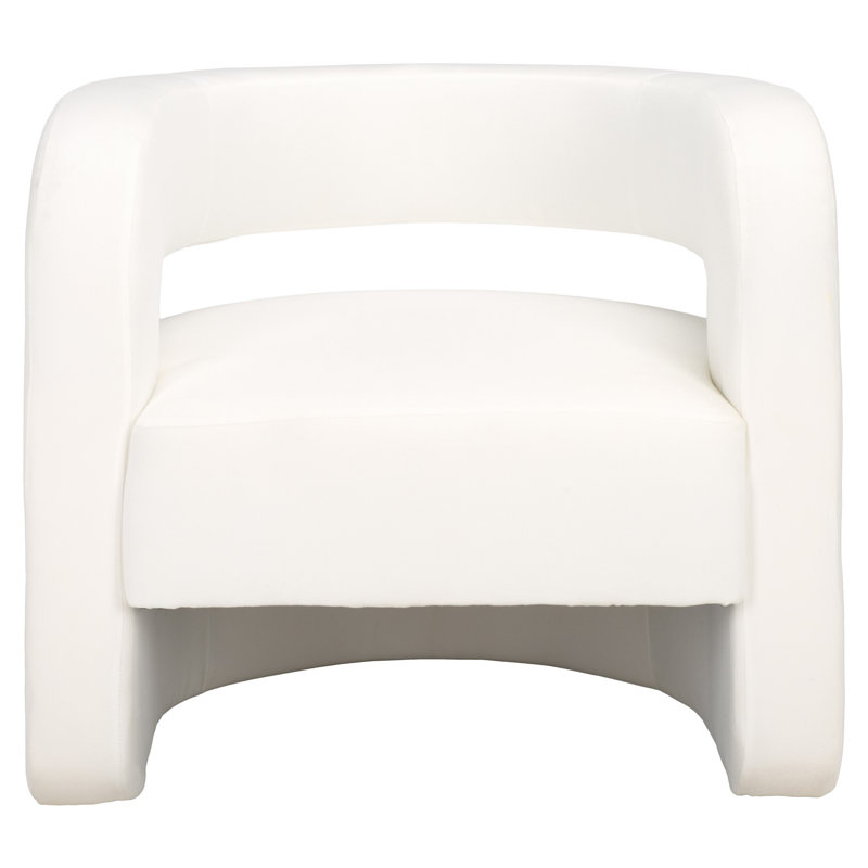 Anissa Upholstered Armchair, White Linen Blend