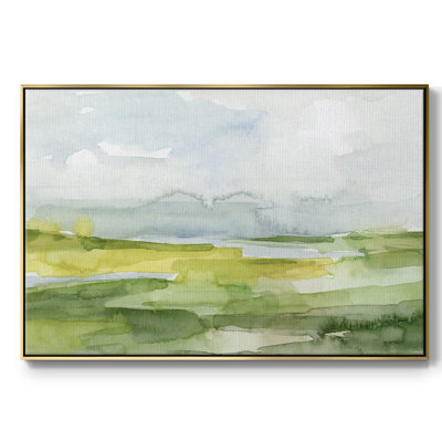 Toile tendue avec châssis Watery Lowlands II - prête à être accrochée