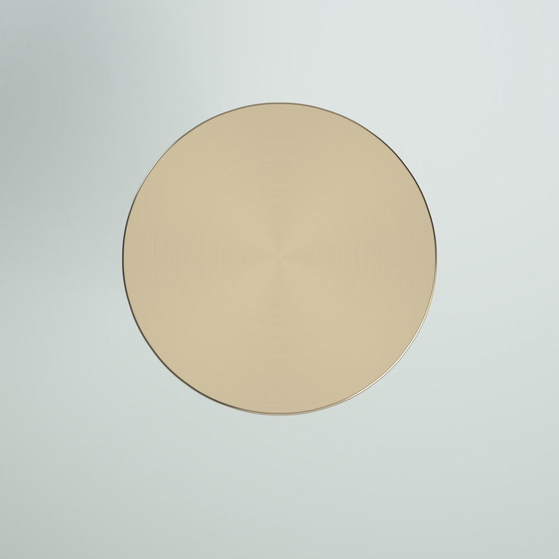 Sylva Iron Top End Table, Plated Gold