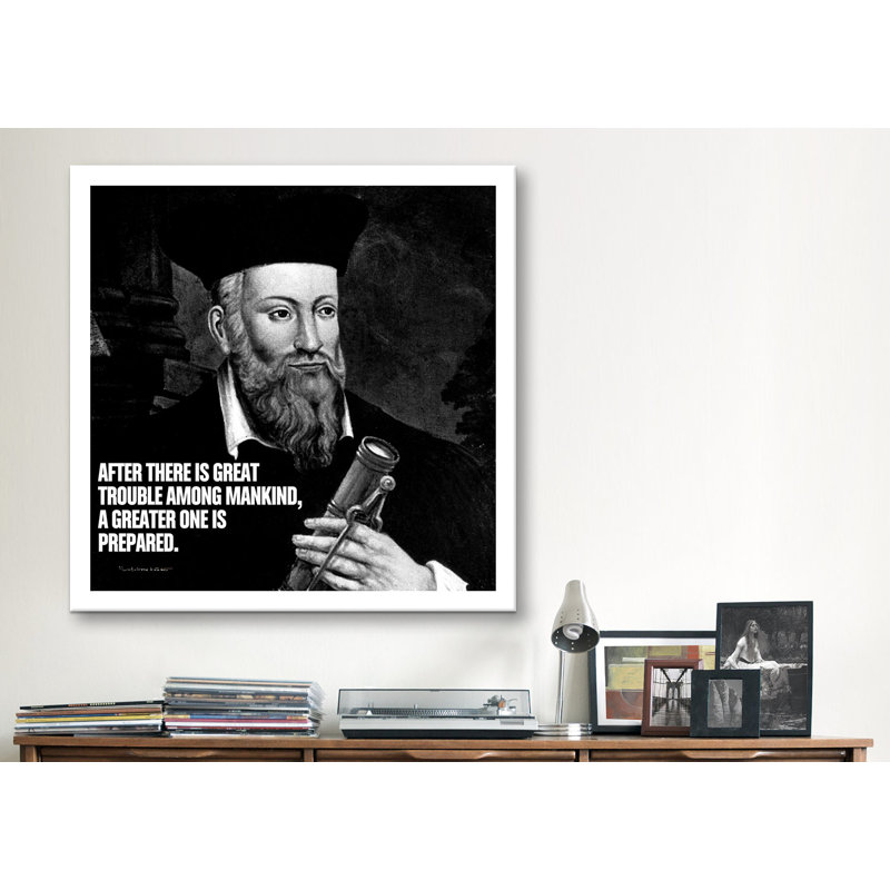 «Icon, Heroes and Legends Nostradamus Quote», impression sur toile, H 12 po x l 12 po x P 1,5 po
