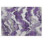Tapis intérieur / extérieur en polyester tissé à la machine à motif abstrait mâle Mauve-95997920
