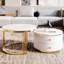 Table basse gigogne 2 tiroirs Elegant Grace