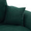Nuage moderne à 2 places avec flexibilité modulaire, velours côtelé doux, sans assemblage pour la surface principale Revêtement en velours côtelé, dortoirs requis