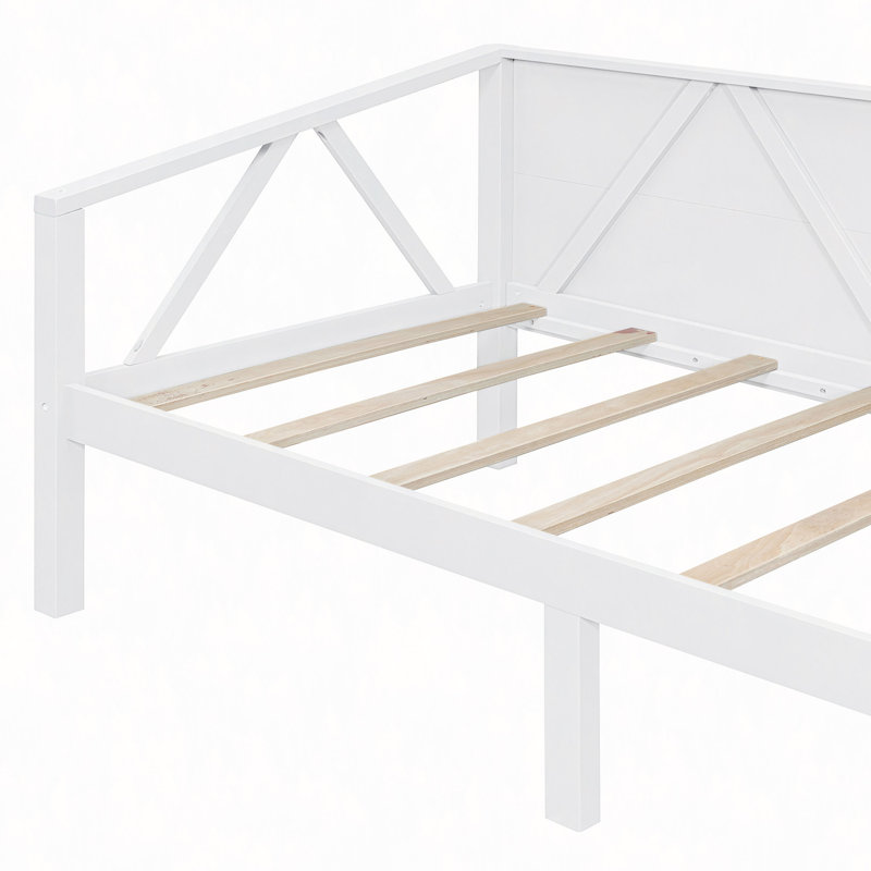 Lit de jour, Lit simple, Blanc