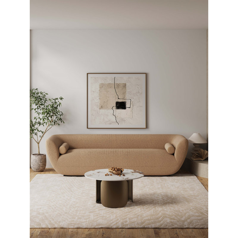 Monica Sintered Stone Top Coffee Table In Bronze (Only Including Table)