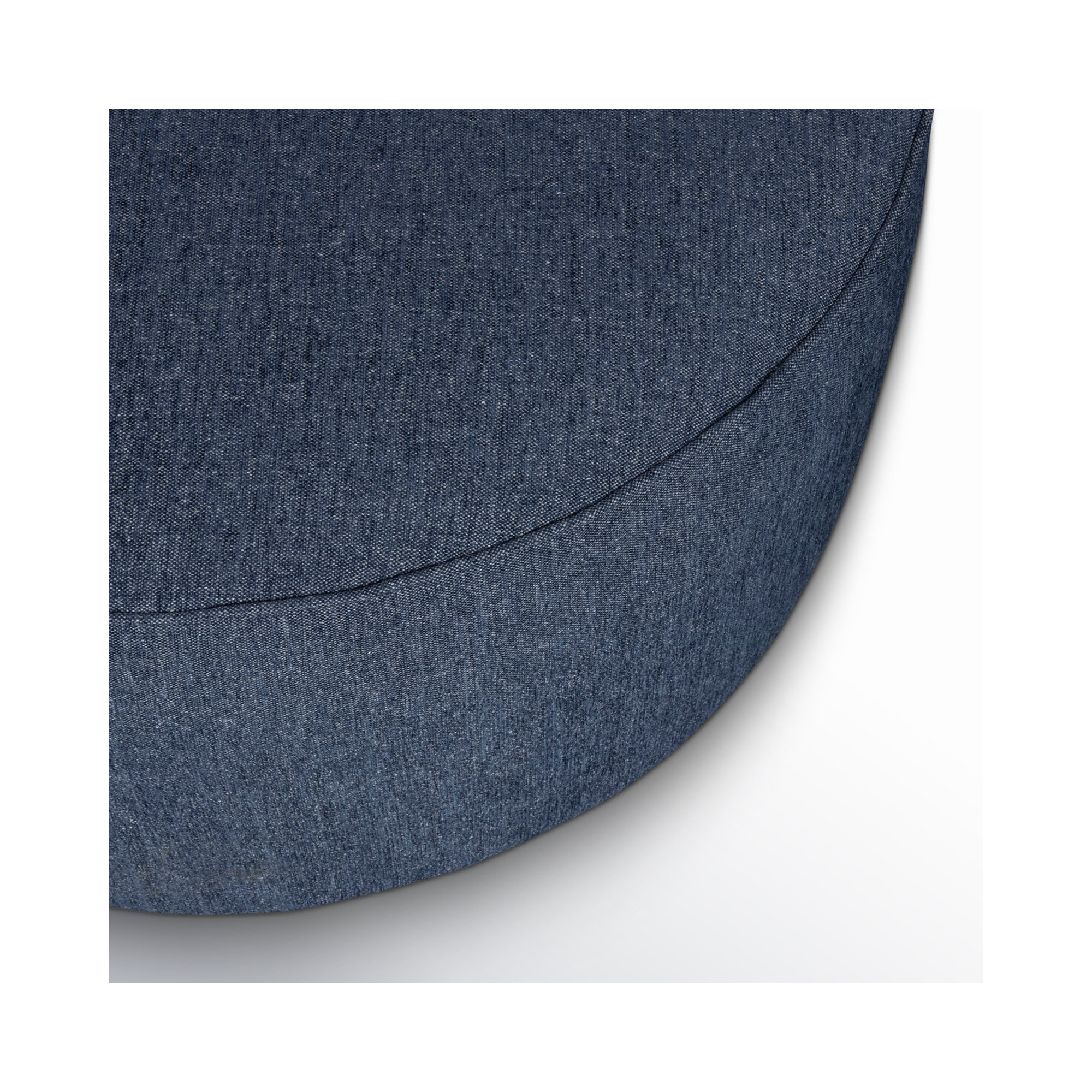 Murano Upholstered Ottoman, Hero Indigo