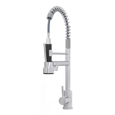 Bothwa Home CUPC Certified 19" Single Handle Kitchen Faucet ( Brushed Nickel Finish)